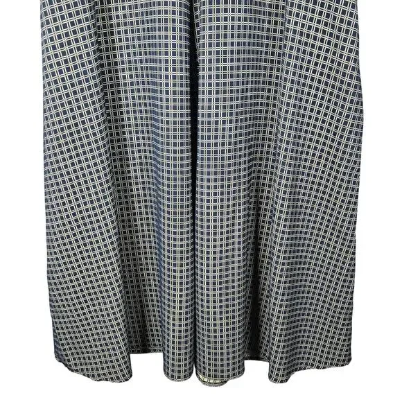 Stine Goya Mavelin Midi Dress Small 916 Grid Stretch Blue Check Puff Sleeve - Picture 10 of 12
